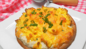 Biscuit and Sausage Gravy Pizza