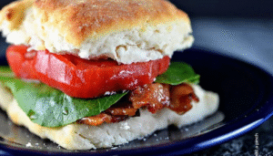 Biscuit BLT Sandwich