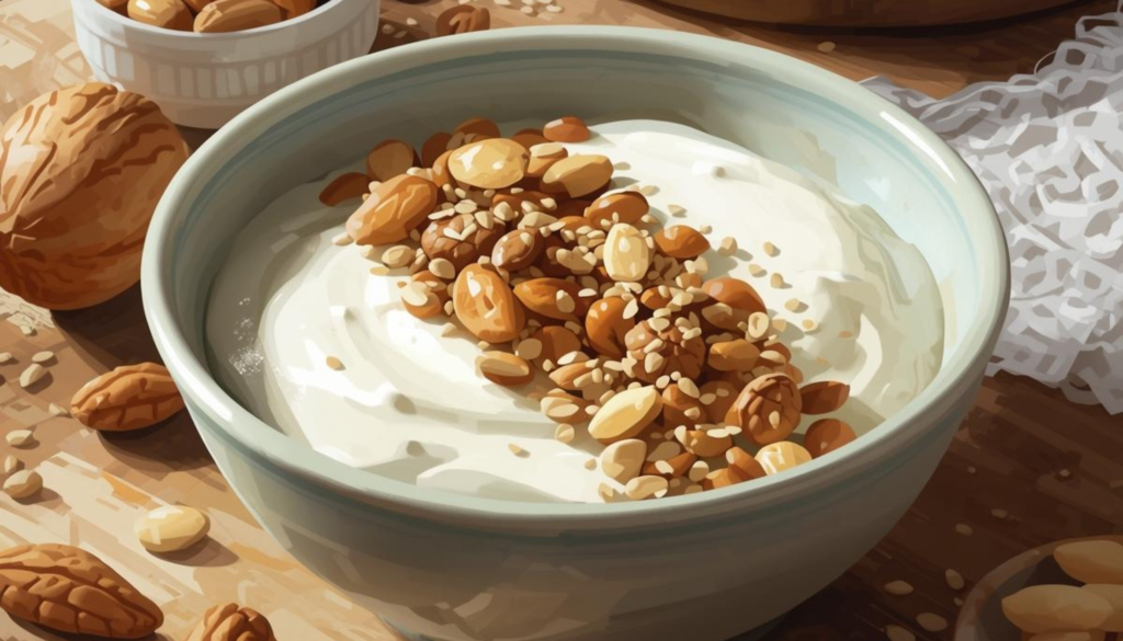 Curd with Flaxseeds and Nuts